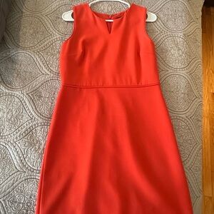 Ann Taylor Vibrant Red Midi Dress